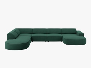 COLTAR JODIE, STANGA, 7 LOCURI, 364 CM, DIVERSE CULORI SI MATERIALE, DESIGN DEOSEBIT - Img 13