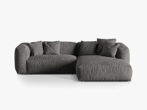 COLTAR MARTINA DREAPTA, 2 LOCURI, 280 CM, DIVERSE CULORI SI MATERIALE, DESIGN DEOSEBIT - Img 8