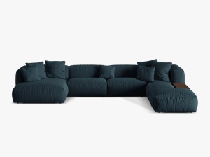 COLTAR MARTINA DREAPTA, 4+ LOCURI, 406 CM, DIVERSE CULORI SI MATERIALE, DESIGN DEOSEBIT - Img 6