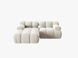 COLTAR MODULAR BELLIS, STANGA, 2 LOCURI, 188 CM, DIVERSE CULORI SI MATERIALE, DESIGN DEOSEBIT - Img 12