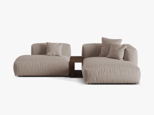 COLTAR MODULAR MARTINA DREAPTA, 2 LOCURI, 285 CM, DIVERSE CULORI SI MATERIALE, DESIGN DEOSEBIT - Img 3
