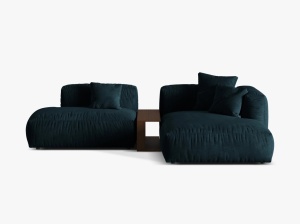 COLTAR MODULAR MARTINA DREAPTA, 2 LOCURI, 285 CM, DIVERSE CULORI SI MATERIALE, DESIGN DEOSEBIT - Img 13