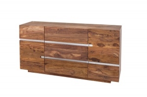 COMODA DIN LEMN MASIV FIRE&EARTH 38113 - DESIGN VINTAGE/INDUSTRIAL - Img 5