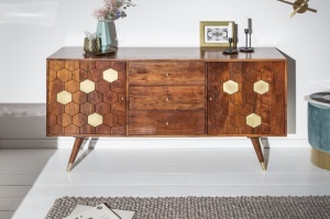 COMODA LIVING, MYSTIC 145CM LEMN SALCAM COD 39947, STIL RETRO
