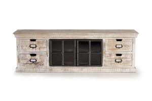 COMODA TV 1129, DIN LEMN DE MANGO, STIL INDUSTRIAL G&C