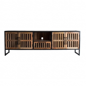 COMODA TV GAFFNEY REF. 27560, DIN LEMN MASIV DE MANGO, STIL INDUSTRIAL, VIC