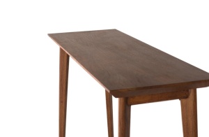 CONSOLA HOL DIN LEMN 110CM, CULOARE NUC, DIN LEMN DE MANGO, MODEL DEOSEBIT - Img 4