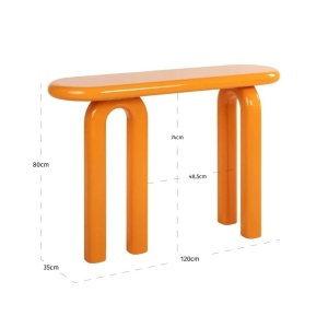 CONSOLA RASCAL, 825322, ORANJ, CONFECTIONATA DIN MDF, RICHMOND INTERIORS - Img 4