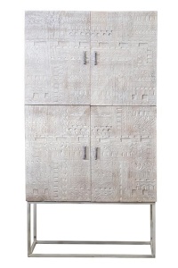 DULAP 6708, DIN LEMN DE MANGO SI METAL, STIL VINTAGE/INDUSTRIAL G&C