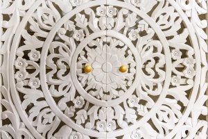DULAP DE LIVING, MARRAKECH, 140CM, LEMN DE MANGO, ALB, ARTIM GROUP SELECTION - Img 6