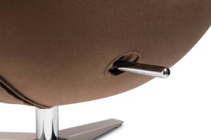 FOTOLIU CONFORTABIL EGG SZEROKI VELVET, MARO 81/CROM, DIN CATIFEA SI METAL, STIL MODERN B2 - Img 6