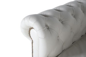 FOTOLIU ELEGANT, ARTIM 1762, DIN LEMN SI PIELE, CULOARE ALBA, ARTIM GROUP SELECTION - Img 5