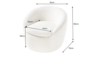 FOTOLIU ROTATIV, BABYLON 360 GRADE, MATERIAL BOUCLE ALB, ARTIM GROUP SELECTION - Img 4