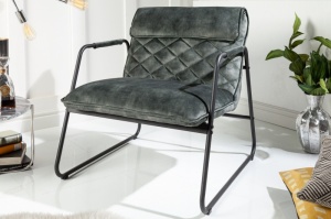FOTOLIU STIL RETRO, MUSTANG, DIN METAL SI CATIFEA GRI/VERDE, COD 40760