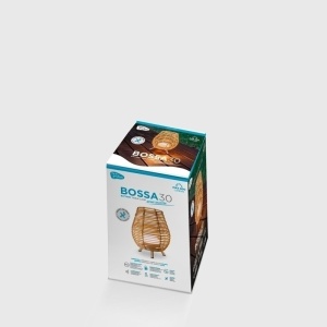 LAMPA DE MASA BOSSA 30, BATERIE IN&OUT, CONFECTIONATA DIN FIBRE NATURALE - Img 3
