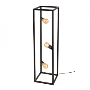 LAMPADAR CUBE NEGRU 1026A1, DIN METAL, STIL VINTAE, ALDEX