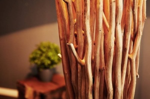 LAMPADAR EUPHORIA 175 CM ALB/NATURAL COD 20697 DESIGN RUSTIC - Img 5