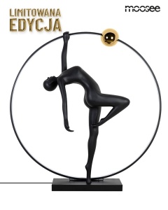 LAMPADAR HUMAN ACROBATIC, NEAGRA, CONFECTIONAT DIN FIBRA DE STICLA, STIL MODERN