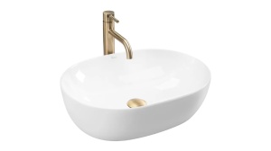 LAVOAR REA LISA, ALB, 49 CM, DIN CERAMICA, CALITATE SUPERIOARA - Img 5