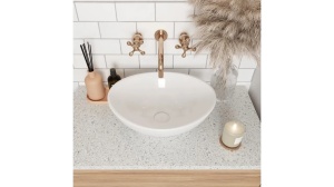 LAVOAR REA SOFIA, 41 CM, ALB, DIN CERAMICA, CALITATE SUPERIOARA - Img 2