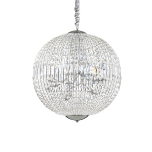 LUSTRA LUXOR SP12, CROM, DIN CRISTAL, STIL MODERN