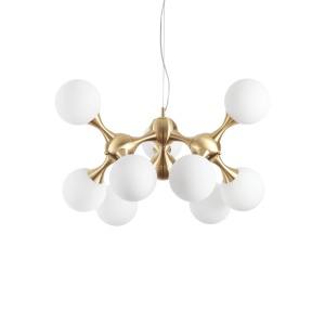 LUSTRA NODI SP9, ALB/ALAMA, DIN STICLA, STIL MODERN