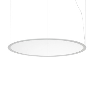 LUSTRA ORBIT SP D93, 93CM, ALB MAT, DIN ALUMINIU SI ACRIL, STIL MODERN