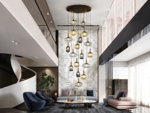 LUSTRA/PLAFONIERA NORMA, 150/500 CM, MULTICOLORA, DIN METAL SI STICLA, STIL MODERN