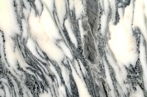 MASA ALBA TULIP ELLIPSE MARBLE ARRABESCATO, CONFECTIONATA DIN MDF SI METAL, STIL MODERN - Img 3