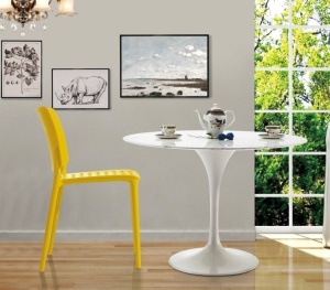 MASA ALBA TULIP MARBLE 120 CARRARA, IMITATIE MARMURA STIL MODERN