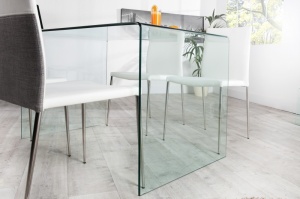 MASA/BIROU 120CM, GHOST 22862, STICLA SECURIZATA,DESIGN MODERN - Img 4