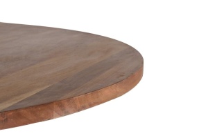 MASA DINING ARISHA 150CM, MARO/NEGRU, LEMN MASIV DE ACACIA SI METAL, STIL INDUSTRIAL G&C - Img 3