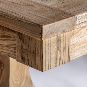 MASA DINING BERCA REF. 28768, DIN LEMN MASIV DE ULM, STIL VINTAGE, VIC - Img 4