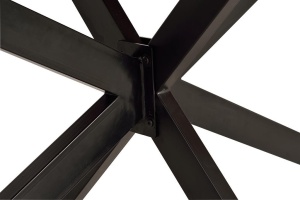 MASA DINING BERNA 180CM, MARO/NEGRU, LEMN MASIV DE ACACIA SI METAL, STIL INDUSTRIAL G&C - Img 7