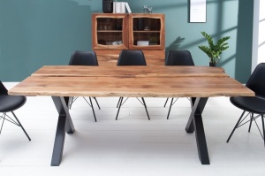 MASA DINING DIN LEMN MASIV, AMAZONAS 200CM, DESIGN VINTAGE/INDUSTRIAL, ARTIM GROUP SELECTION