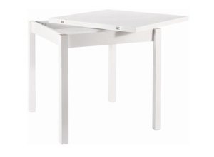 MASA DINING EXTENSIBILA FLIP, 80(160)X80, ALB MAT, PAL MELAMINAT, STIL MODERN, SIGNAL - Img 3