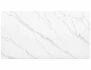 MASA DINING RION, 130 CM, EFECT DE MARMURA ALBA/NEGRU MAT, BLAT DIN CERAMICA SI PICIOARE DIN METAL, STIL MODERN - Img 7