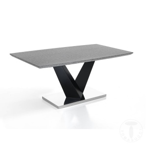 MASA EXTENSIBILA 160/200CM, VALY, STIL MODERN, REALIZATA DIN MDF SI METAL, COD 3815