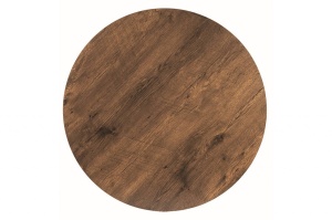 MASA LIVING/DINING TALIA II, 90 CM, NUC/NEGRU, BLAT DIN MDF SI PICIOARE DIN METAL, STIL MODERN - Img 3
