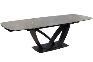MASA SUFRAGERIE EXTENSIBILA, PAPILLON 180/260CM, DIN CERAMICA/STICLA MARMURA GRAFIT SI METAL, ARTIM GROUP SELECTION - Img 4