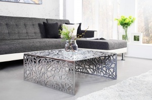 MASUTA DE CAFEA 60CM, ABSTRACT, DIN METAL, DESIGN MODERN
