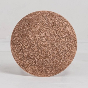 MASUTA DE CAFEA, ALCASAR 50CM, METAL SI LEMN, CUPRU, COD 43354, MODEL DEOSEBIT - Img 2
