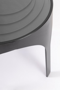 MASUTA DE CAFEA ARCHIE 50, NEAGRA, CONFECTIONATA DIN OTEL, STIL MODERN - Img 3