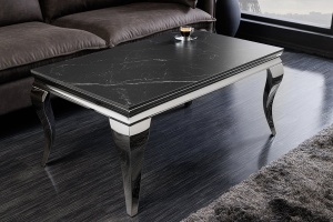 MASUTA DE CAFEA, BAROC, 100CM, PIATRA SINTERIZATA SI METAL, ARTIM GROUP SELECTION