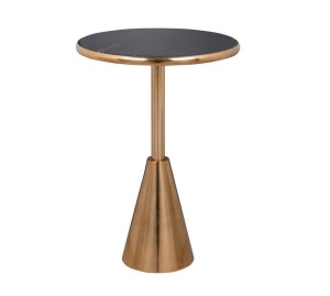 MASUTA DE CAFEA COLBY AURIU/NEGRU, DIN ALUMINIU, STIL INDUSTRIAL, B2