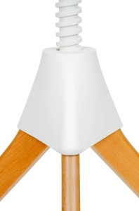 MASUTA DE CAFEA CU INALTIME REGLABILA, JERRY ALB/NATURAL, DIN POLIPROPILENA SI MDF, STIL INDUSTRIAL - Img 4