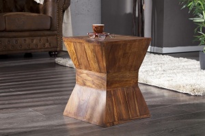 MASUTA DE CAFEA PYRAMID 21011 DIN LEMN MASIV DE TRANDAFIR DESIGN RUSTIC
