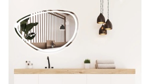 OGLINDA BAIE REA FOG, CU LED, BLUETOOTH SI DIFUZOARE, 70x100CM, DIN STICLA, CALITATE SUPERIOARA - Img 6