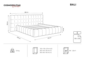 PAT EXCLUSIVIST 180X200CM, CU LADA DEPOZITARE, DIN CATIFEA, DIVERSE NUANTE, ARTIM GROUP SELECTION - Img 8