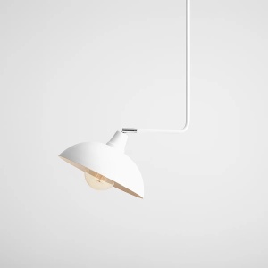 PENDUL ESPACE LONG, 120 CM, ALB, DIN METAL, STIL MODERN